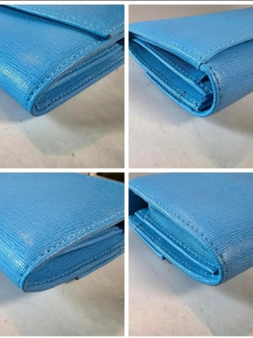 Furla Sky Blue Continental Wallet with Box & Dust Bag